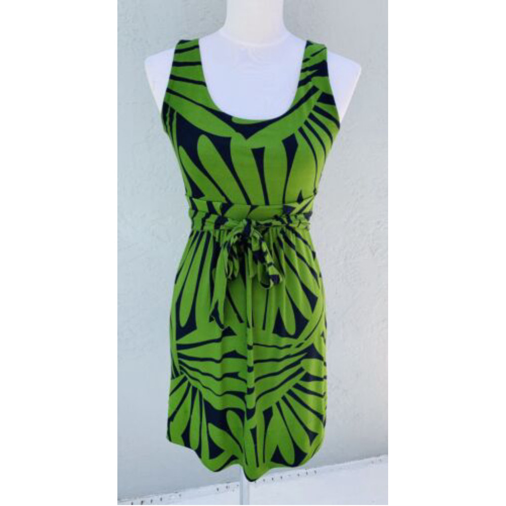 Banana Republic Green/Navy Dress, Sz XS